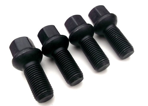 Black wheel bolts nut - wheel, lugs
