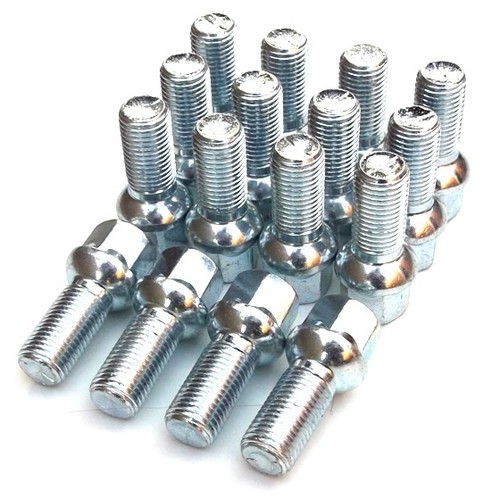 Silver wheel bolts - silver,