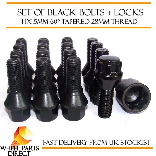Black wheel bolts - wheel, &