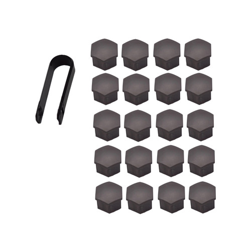 Wheel nut cover 17mm grey - x,