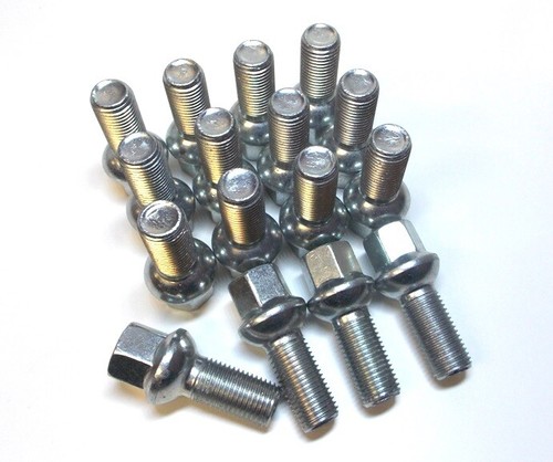 Silver wheel bolts - silver,