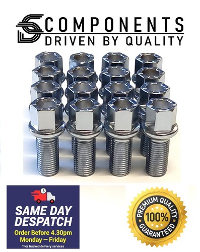 Silver audi wheel bolts - silver,