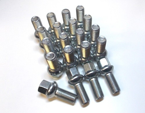 Silver wheel bolts nuts - wheel,