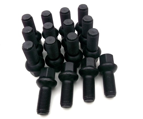 Black wheel bolts nut - 16, fit