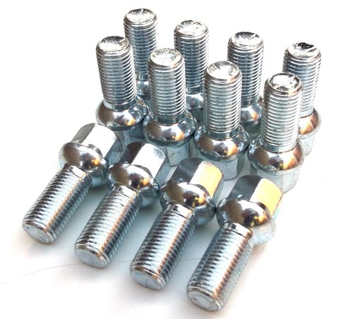 Silver wheel bolts - bolts, fit