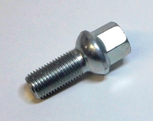 Silver wheel bolt nut lug - silver,